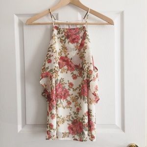 floral Wayf cami with cascading ruffles🌺